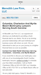Mobile Screenshot of meredithlawfirm.com
