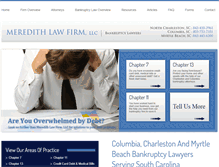 Tablet Screenshot of meredithlawfirm.com